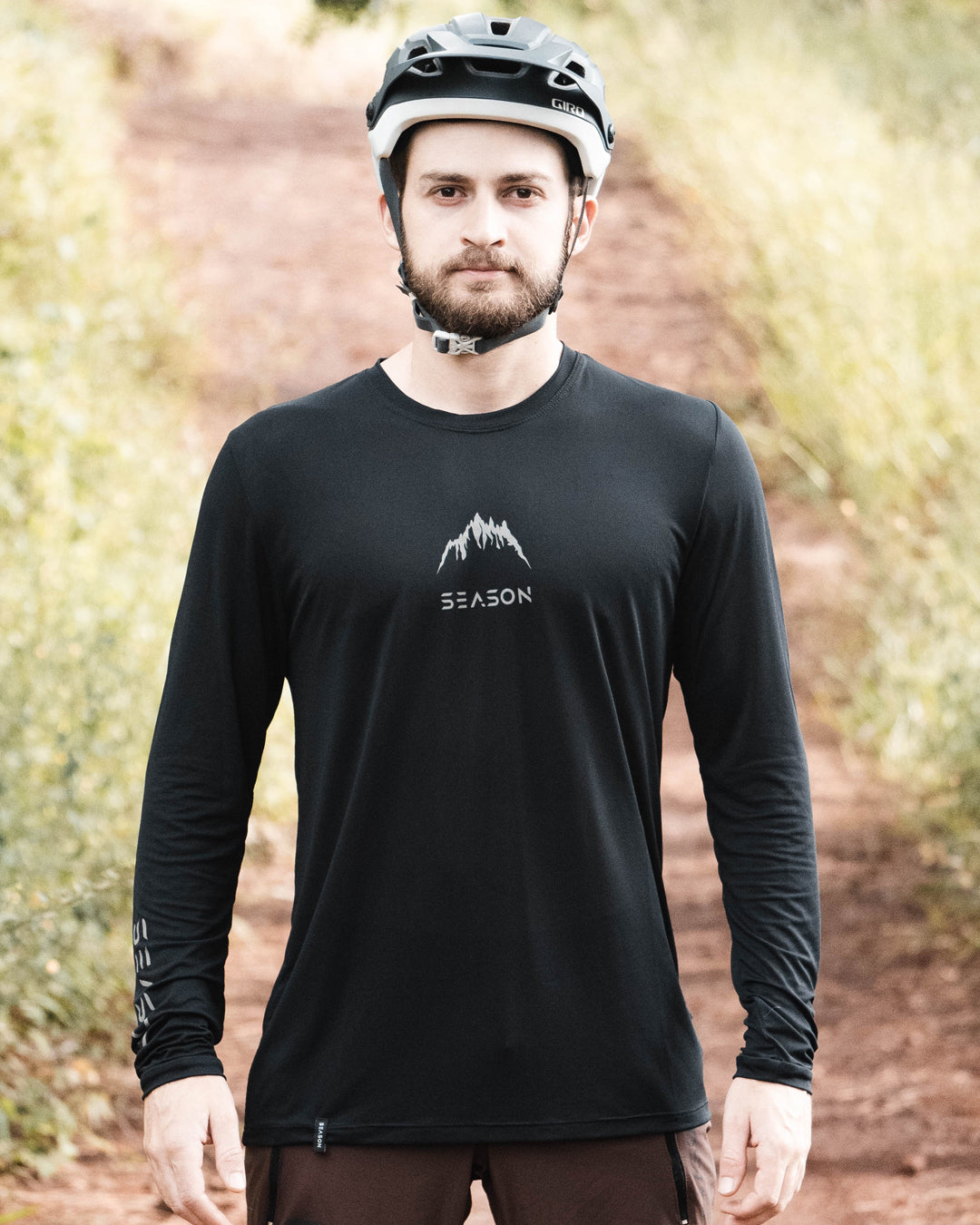 Camisa Trail - Mountain - Manga Longa - Black