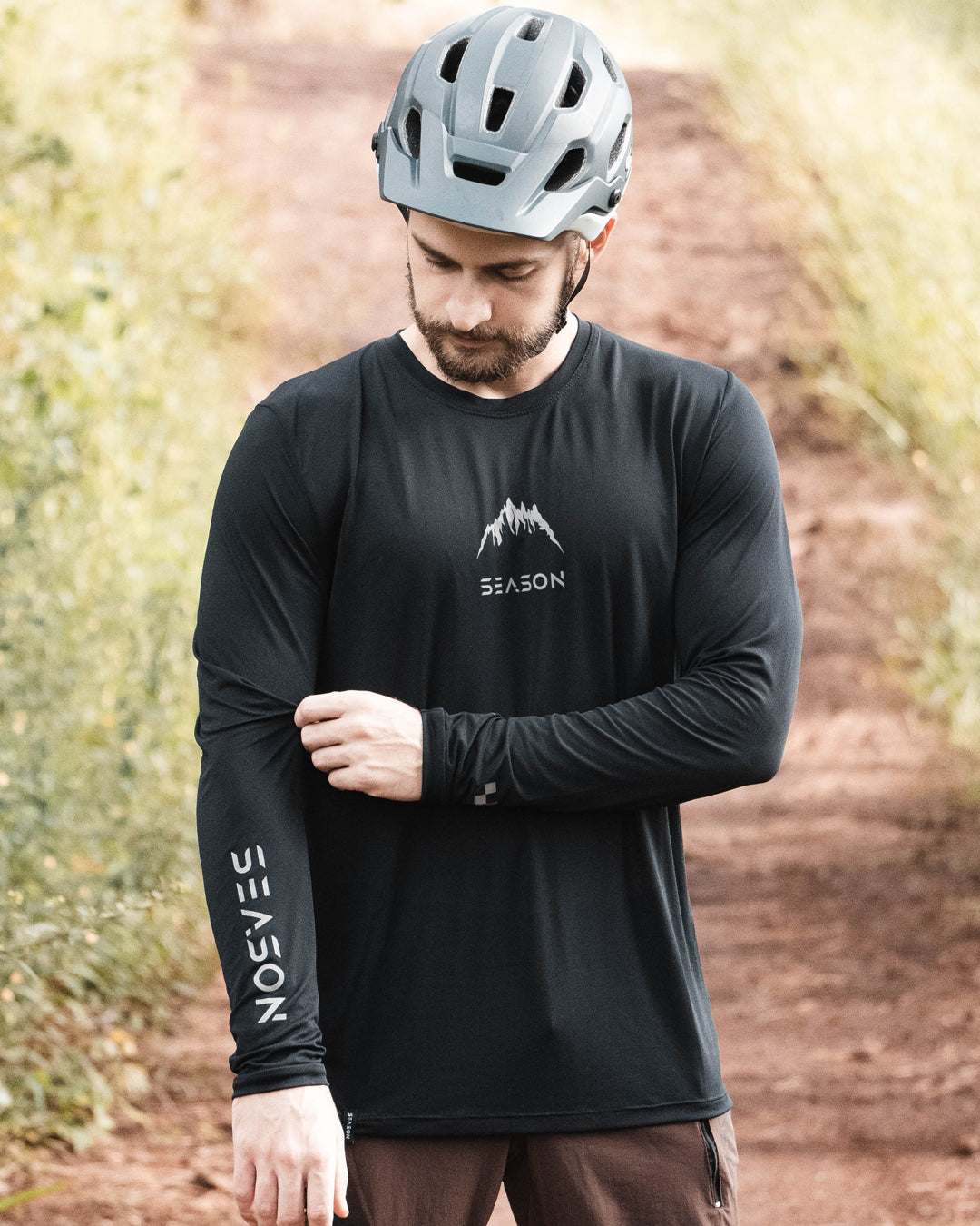 Camisa Trail - Mountain - Manga Longa - Black