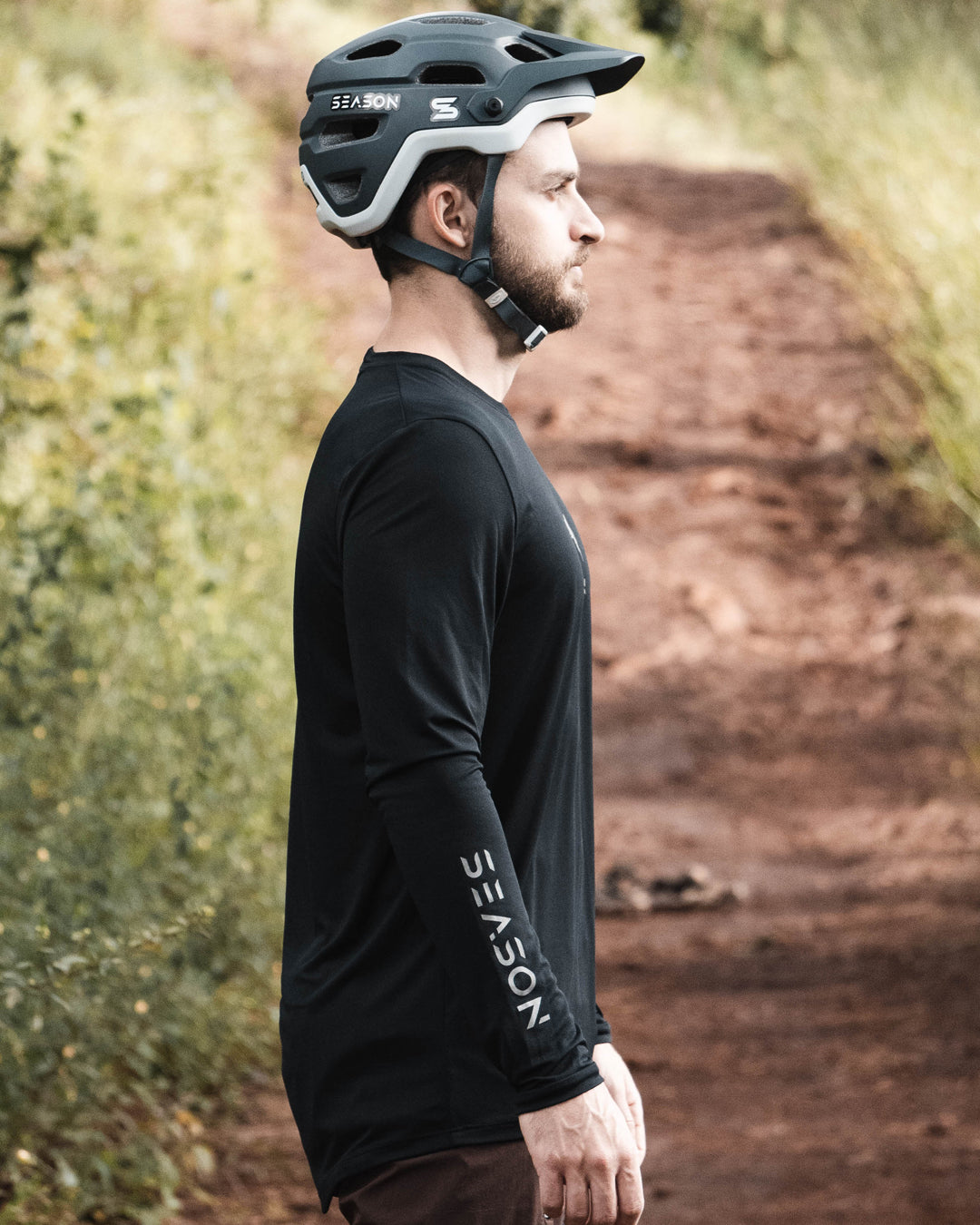 Camisa Trail - Mountain - Manga Longa - Black