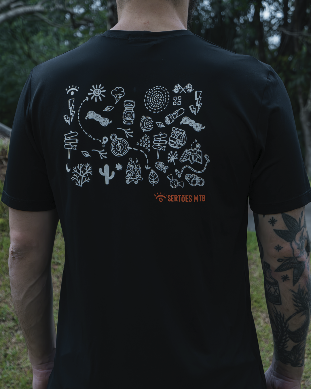 Camisa Trail - Season x Sertões - Black - Manga Curta