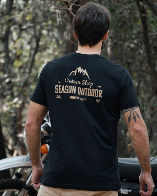 Camiseta Classic Season - Black/Khaki