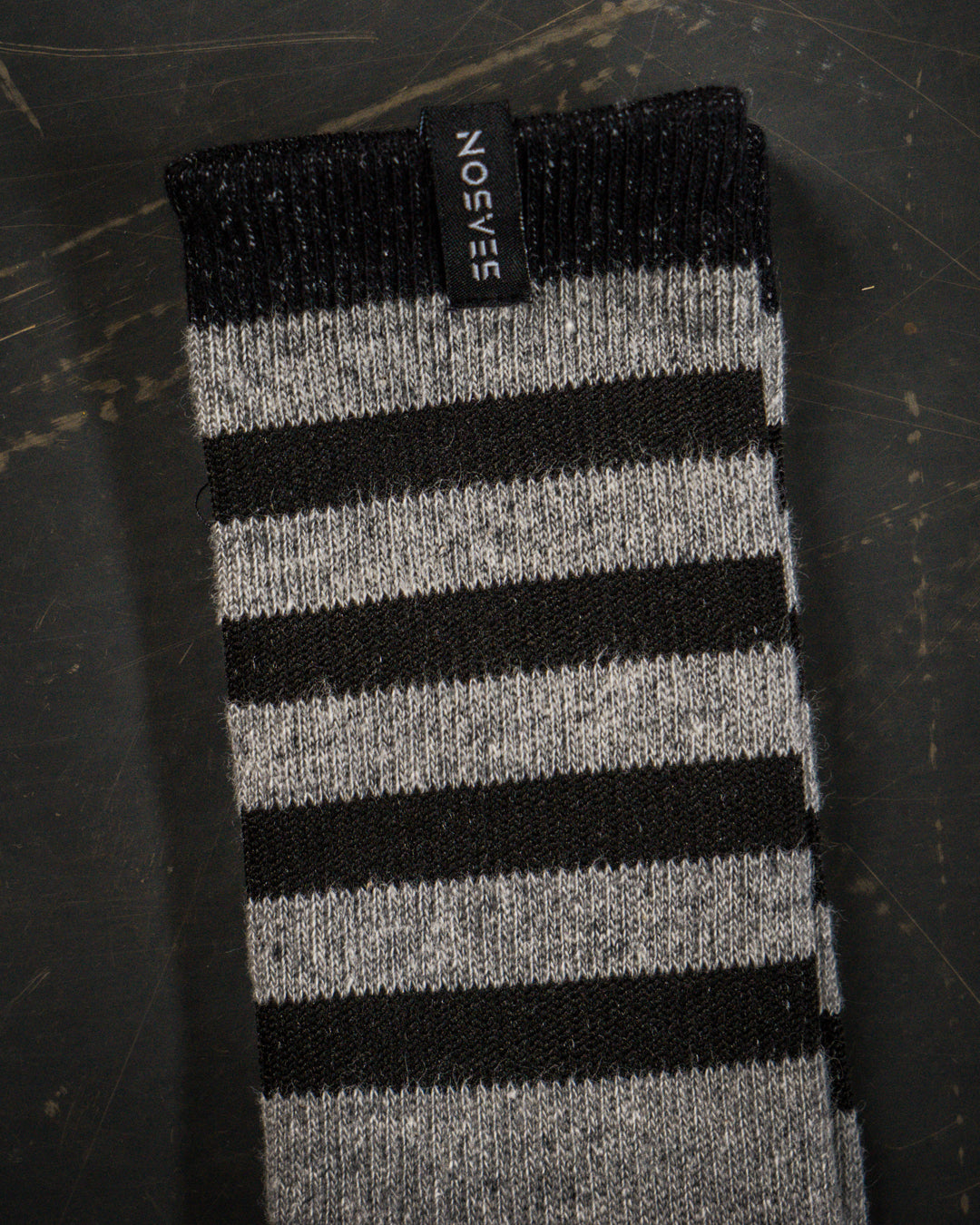 Meia Striped - Grey