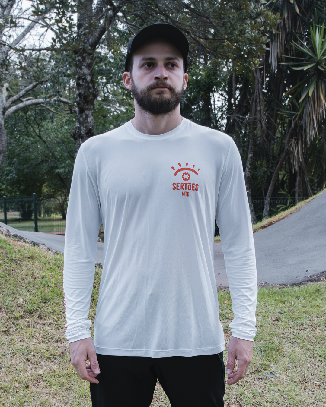 Camisa Trail - Season x Sertões - White - Manga Longa