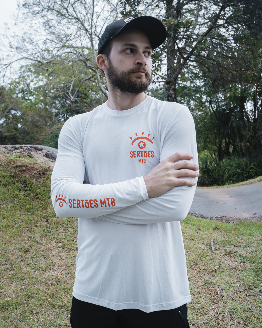 Camisa Trail - Season x Sertões - White - Manga Longa