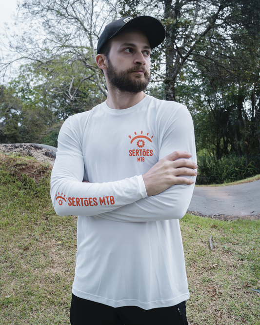 Camisa Trail - Season x Sertões - White - Manga Longa