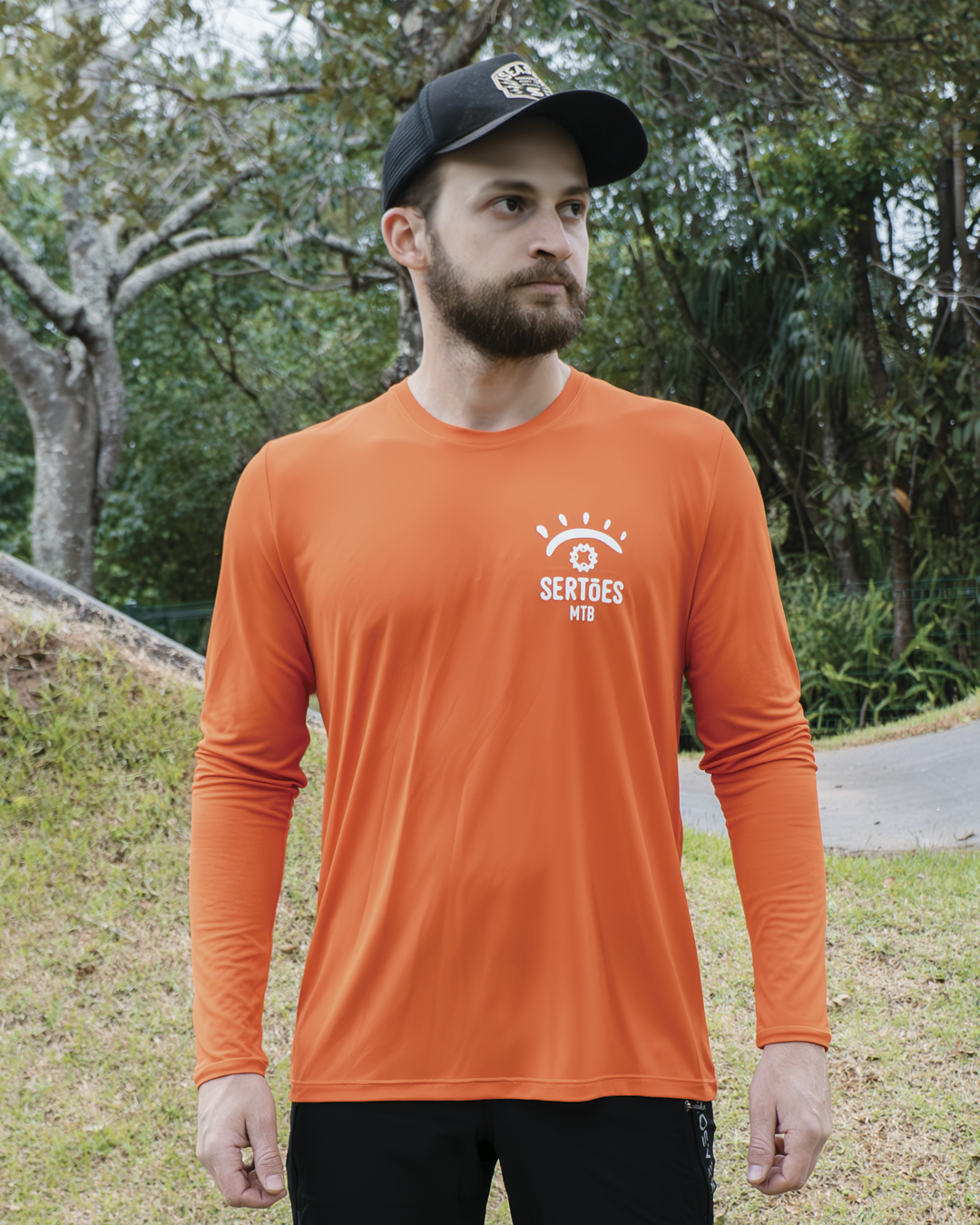 Camisa Trail - Season x Sertões - Orange - Manga Longa