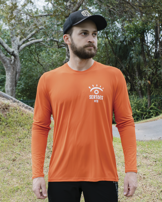 Camisa Trail - Season x Sertões - Orange - Manga Longa