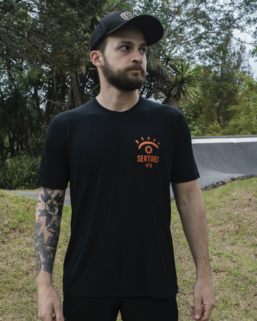 Camisa Trail - Season x Sertões - Black - Manga Curta