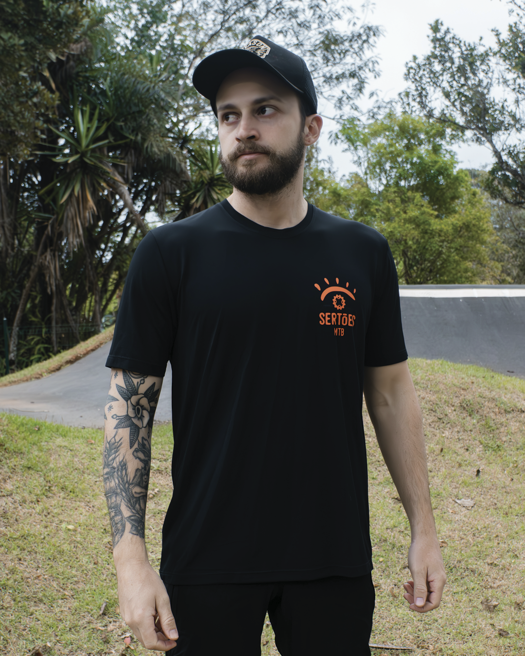 Camisa Trail - Season x Sertões - Black - Manga Curta