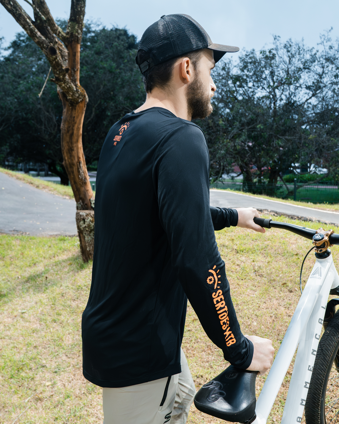 Camisa Trail - Season x Sertões - Black - Manga Longa