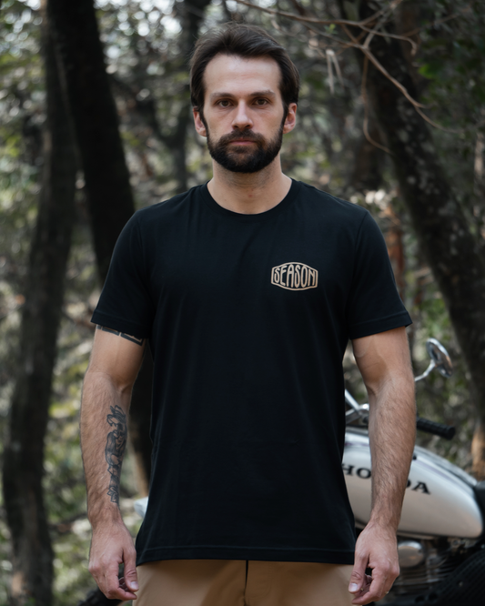 Camiseta Classic Season - Black/Khaki