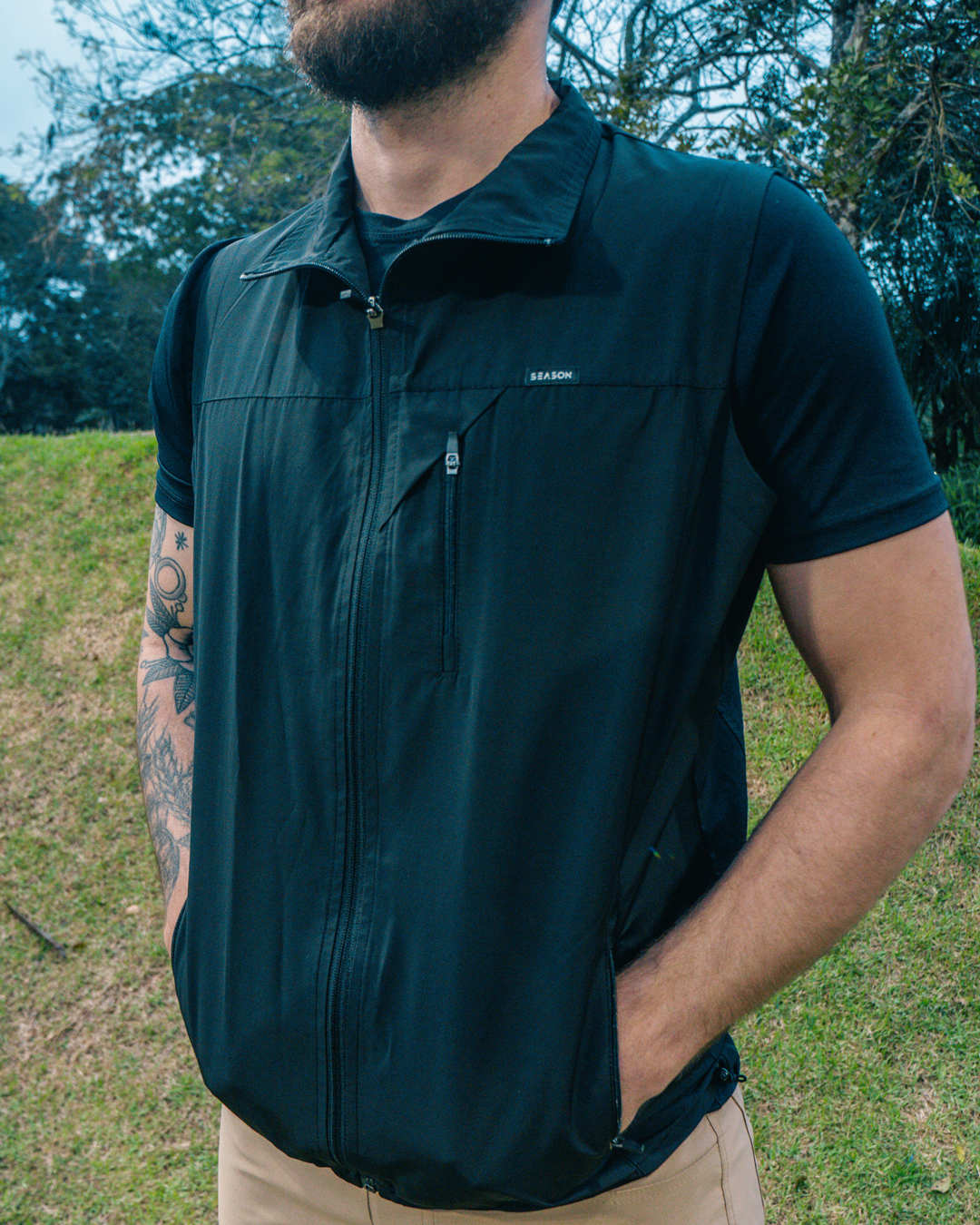 Colete Windbreaker Season - Black