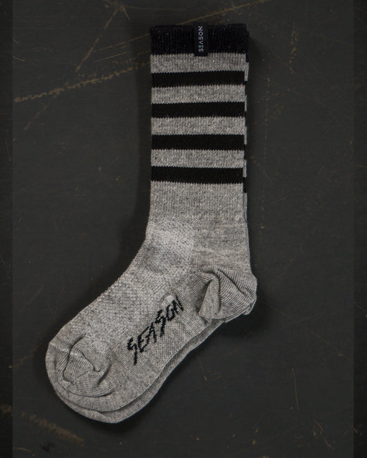Meia Striped - Grey